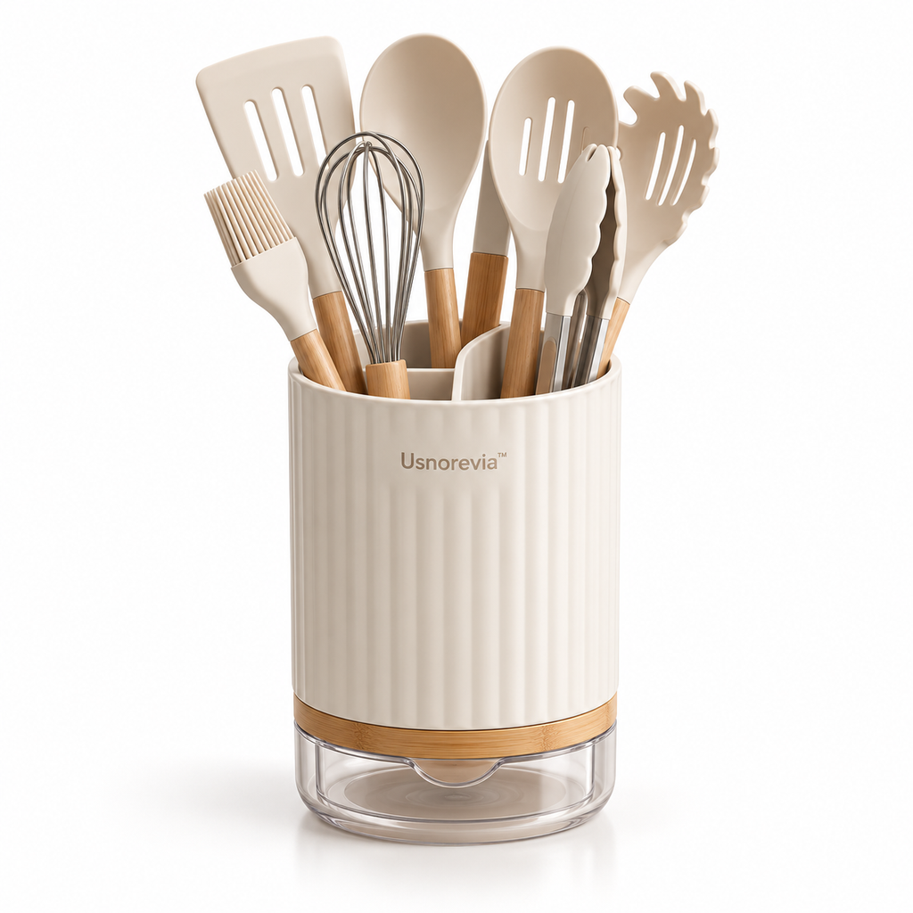 Usnorevia™ Ribbed Kitchen Utensil Holder