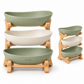 Usnorevia™ 3-Tier Bamboo Tableware Storage Rack