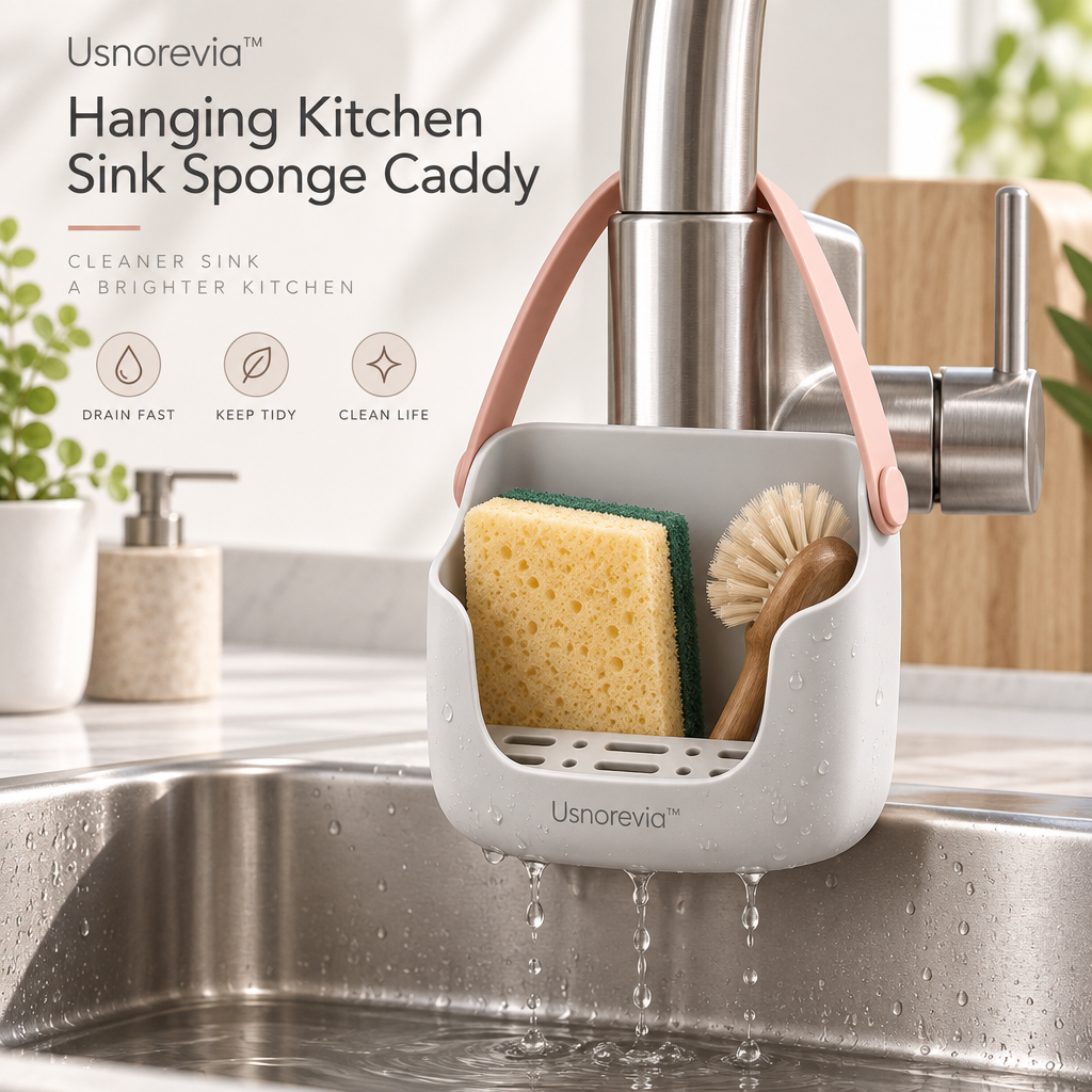 Usnorevia™ Hanging Kitchen Sink Sponge Caddy