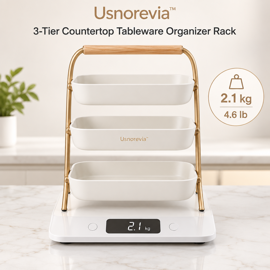 Usnorevia™ 3-Tier Countertop Tableware Organizer Rack