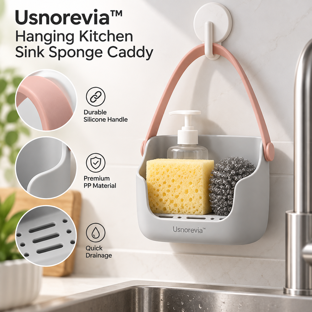 Usnorevia™ Hanging Kitchen Sink Sponge Caddy