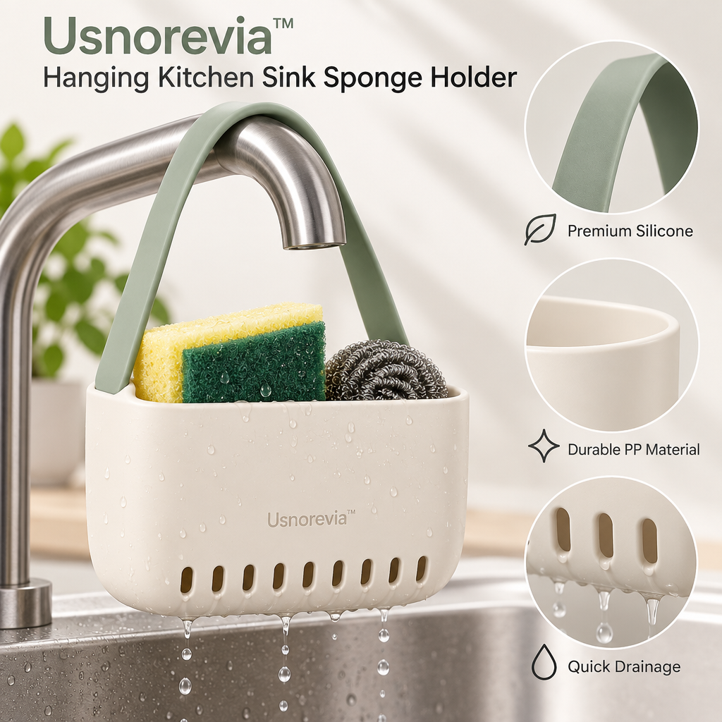 Usnorevia™ Hanging Kitchen Sink Sponge Holder