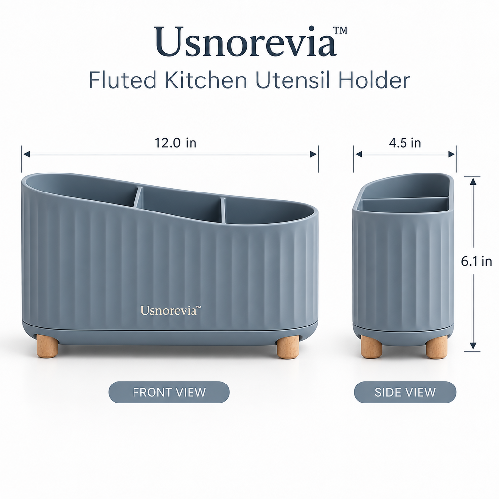 Usnorevia™ Fluted Kitchen Utensil Holder