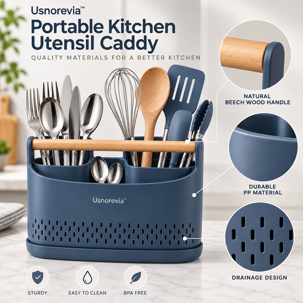 Usnorevia™ Portable Kitchen Utensil Caddy