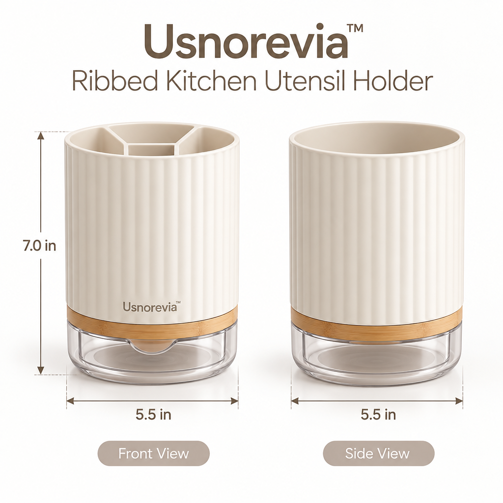 Usnorevia™ Ribbed Kitchen Utensil Holder