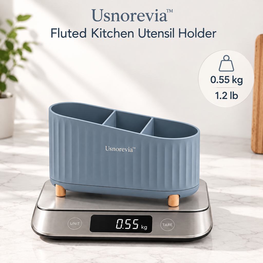 Usnorevia™ Fluted Kitchen Utensil Holder
